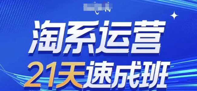 淘系运营21天速成班(更新24年8月)，0基础轻松搞定淘系运营，不做假把式-优优云网创