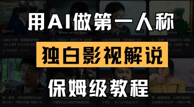 用AI做第一人称独白影视解说，手把手教学，保姆级教程-优优云网创