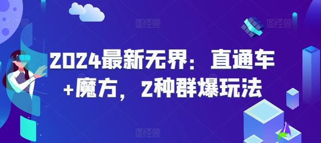 2024最新无界：直通车+魔方，2种群爆玩法-优优云网创