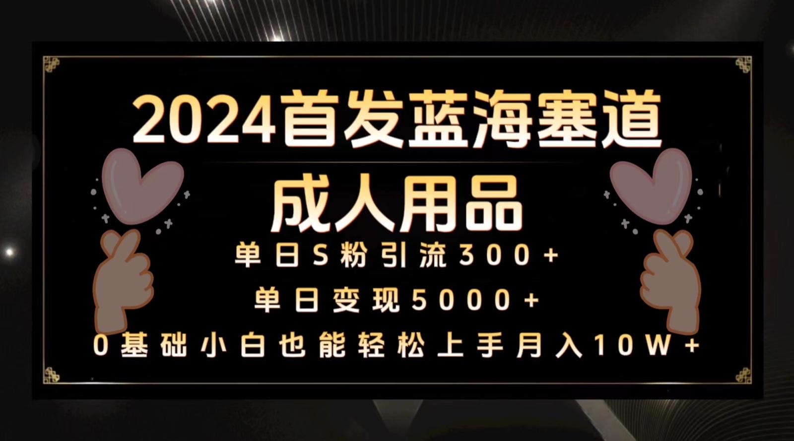 2024首发蓝海塞道成人用品，月入10W+保姆教程-优优云网创