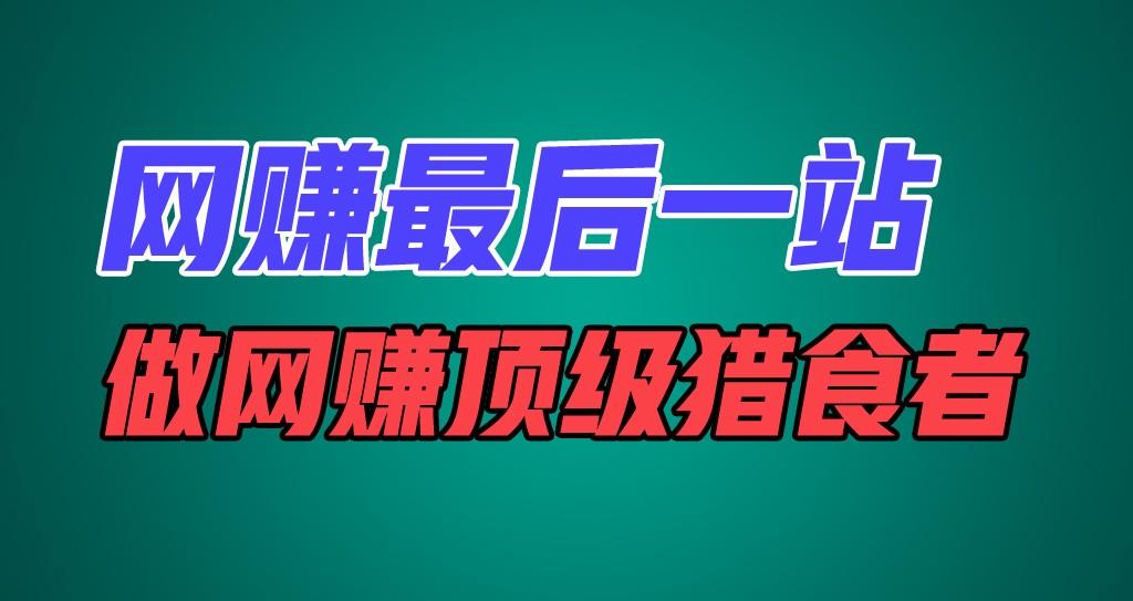 网赚最后一站，卖项目，做网赚顶级猎食者-优优云网创