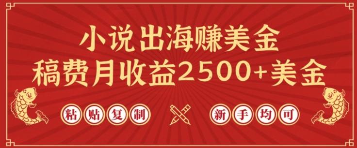 小说出海赚美金，稿费月收益2500+美金，仅需chatgpt粘贴复制，新手也能玩转【揭秘】-优优云网创