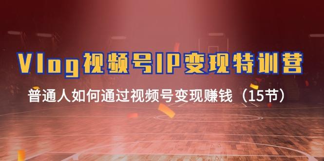 Vlog 视频号IP变现特训营，普通人如何通过视频号变现赚钱(15节-优优云网创