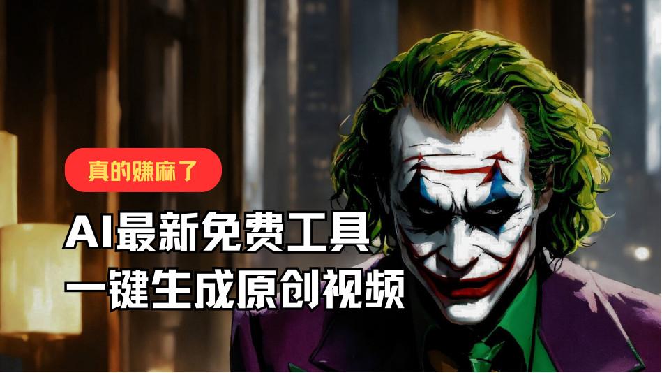 最新免费AI工具，一键生成原创视频，佛系搬运，轻松月入10000+！-优优云网创