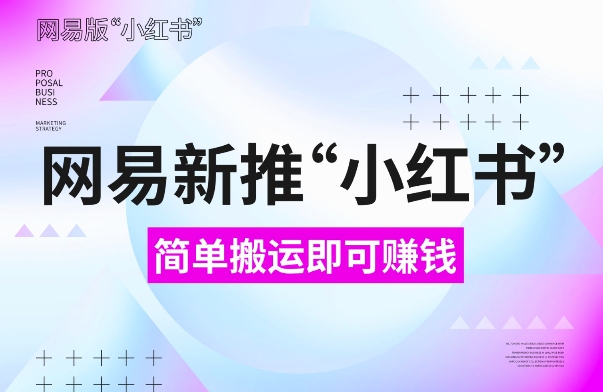 网易官方新推“小红书”，搬运即有收益，新手小白千万别错过(附详细教程)【揭秘】-优优云网创