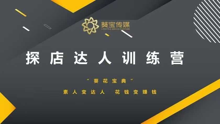 探店达人训练营，素人变达人，花钱变赚钱-优优云网创