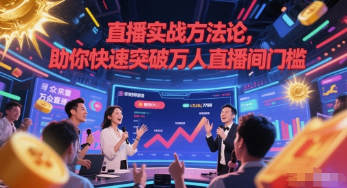 直播实战方法论，助你快速突破万人直播间门槛-优优云网创