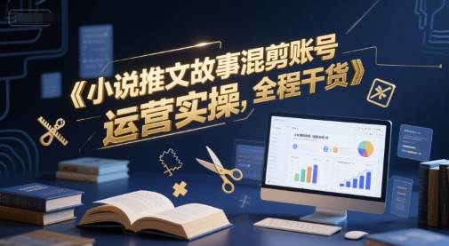 小说推文故事混剪账号运营实操，全程干货-优优云网创