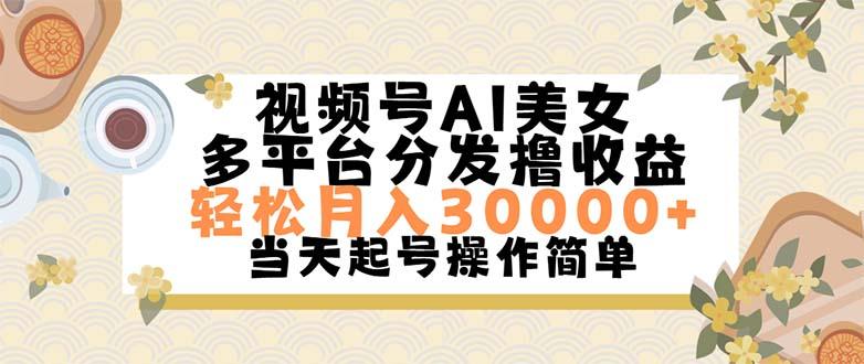 视频号AI美女，轻松月入30000+,操作简单轻松上手-优优云网创
