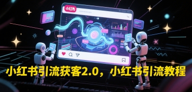 小红书引流获客2.0，小红书引流教程-优优云网创