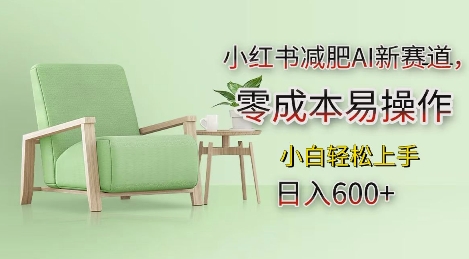 小红书减肥AI新赛道，零成本易操作，日入多张，小白轻松上手【揭秘】-优优云网创