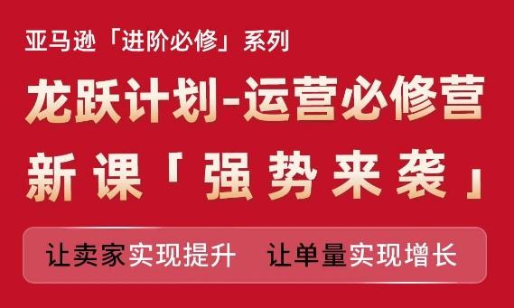 亚马逊进阶必修系列，龙跃计划-运营必修营新课，让卖家实现提升 让单量实现增长-优优云网创